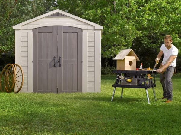 Factor 8×8 Foot Large Resin Outdoor Shed - Image 3