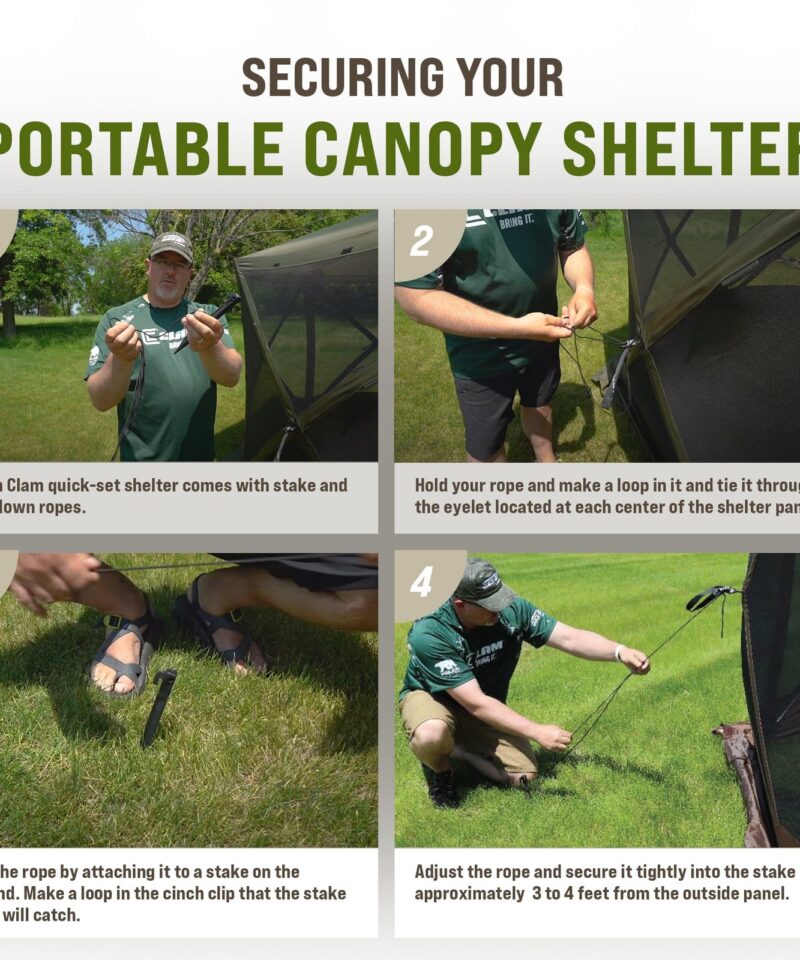 Quick-Set Pavilion 12.5 x 12.5 Foot Portable Outdoor Canopy Shelter, Green - Image 8