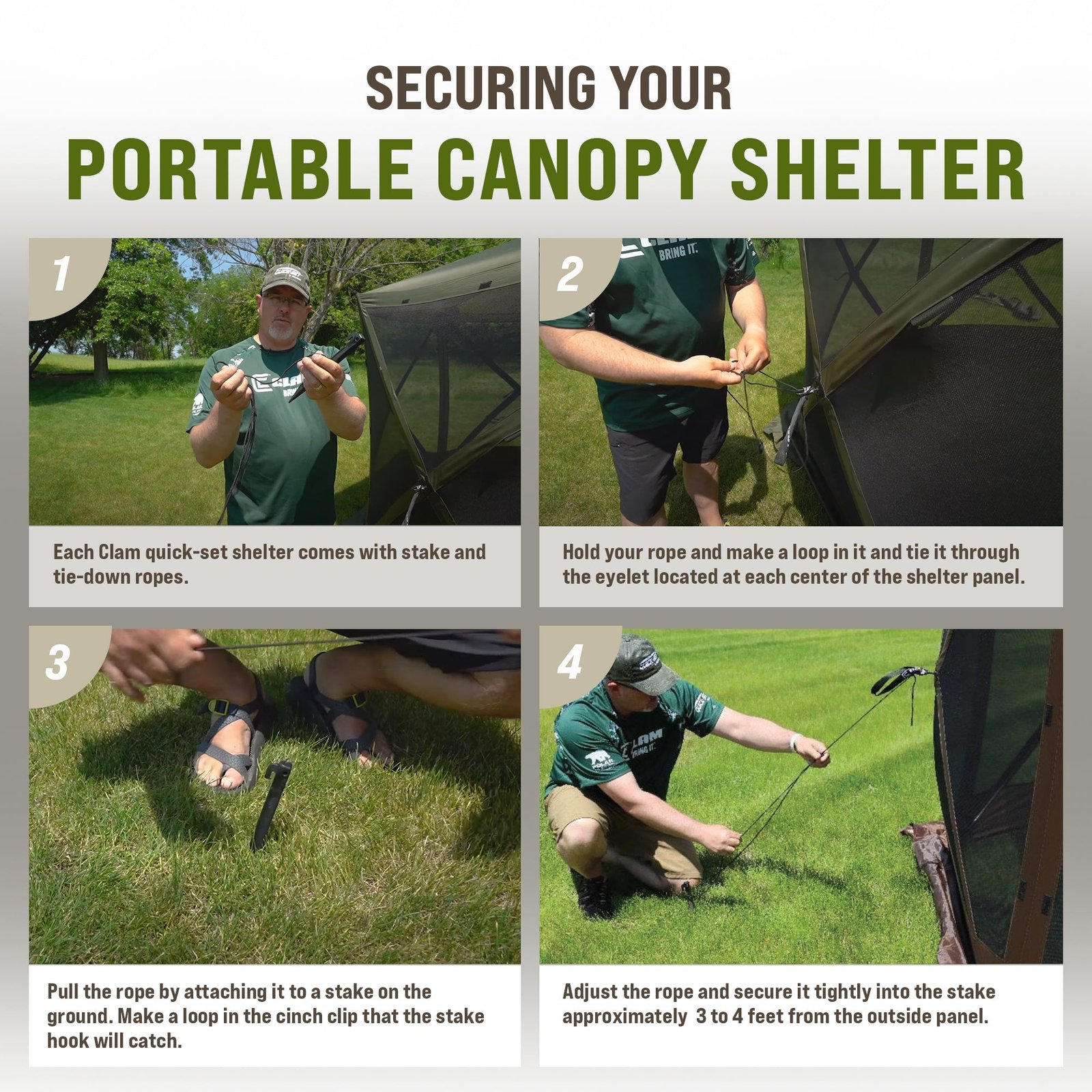 Quick-Set Pavilion 12.5 x 12.5 Foot Portable Outdoor Canopy Shelter, Green - Image 8