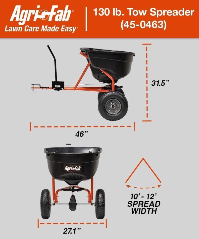 Agri-Fab 45-0543 Tow-Behind 100 lb Lawn & Garden Spiker Seeder Spreader - Image 37