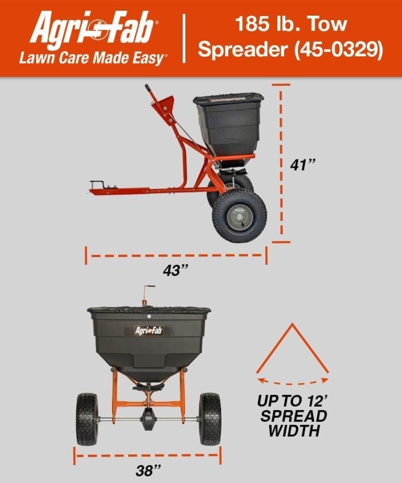 Agri-Fab 45-0543 Tow-Behind 100 lb Lawn & Garden Spiker Seeder Spreader - Image 57