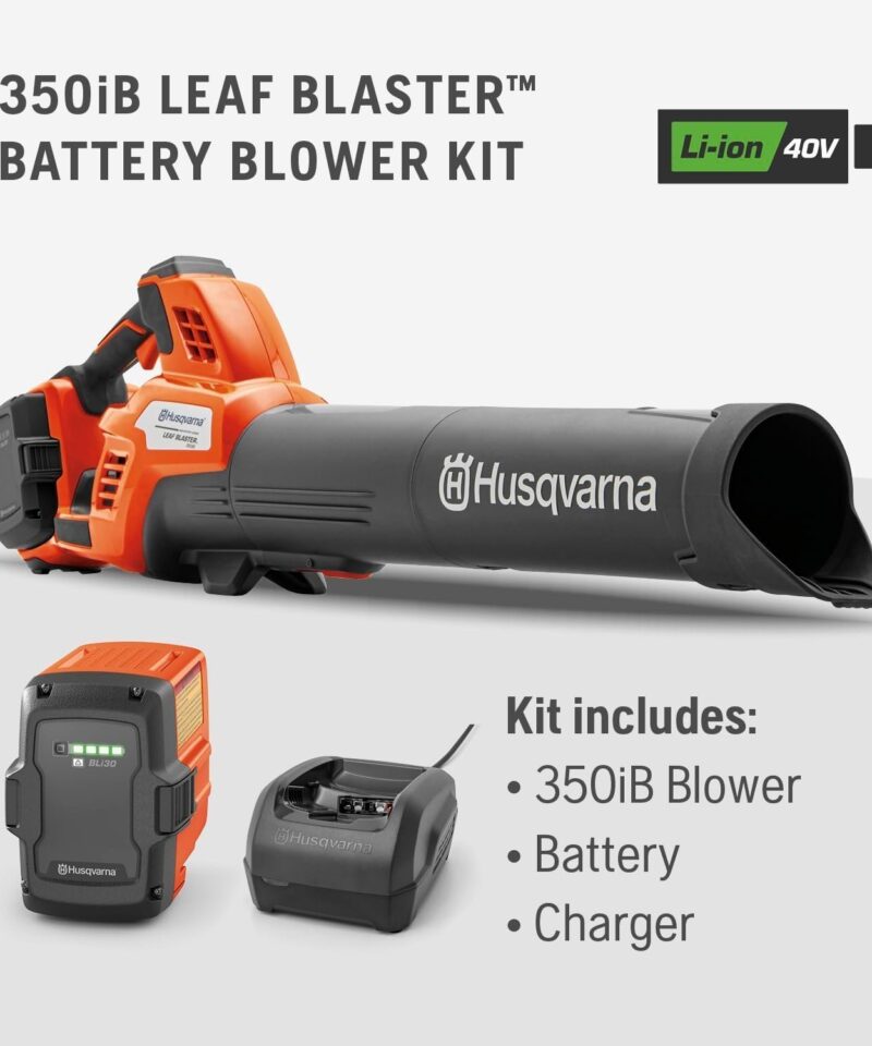 Husqvarna Leaf Blaster 350iB Cordless Leaf Blower 200 MPH, 40V Battery Included - Image 10