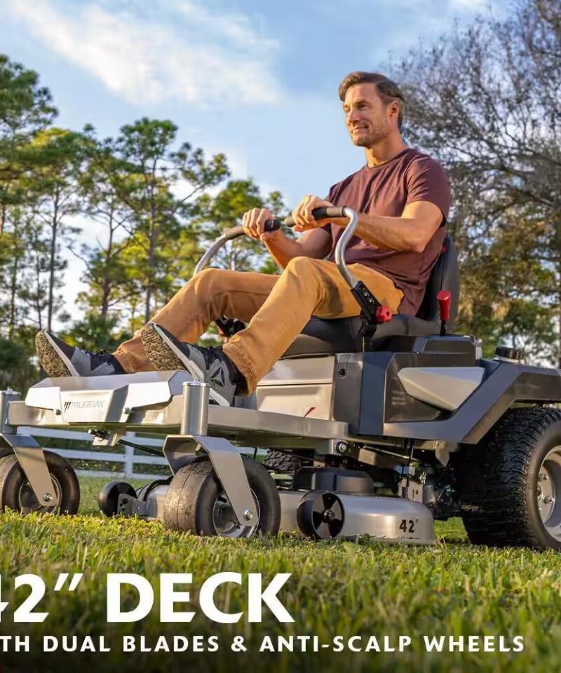 Cruz 42 In. 19.0 HP 540Cc EX1900 Series Briggs and Stratton Engine Dual Hydrostatic Drive Gas Zero Turn Mower - Image 8