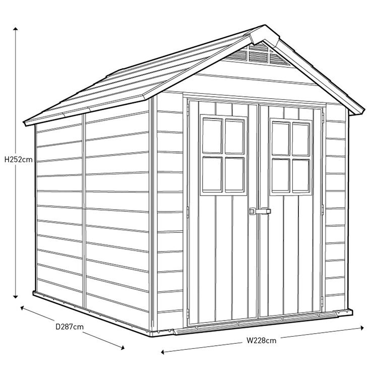 Newton 7ft 6″ x 9ft 5″ (2.3 x 2.9m) Storage Shed - Image 8