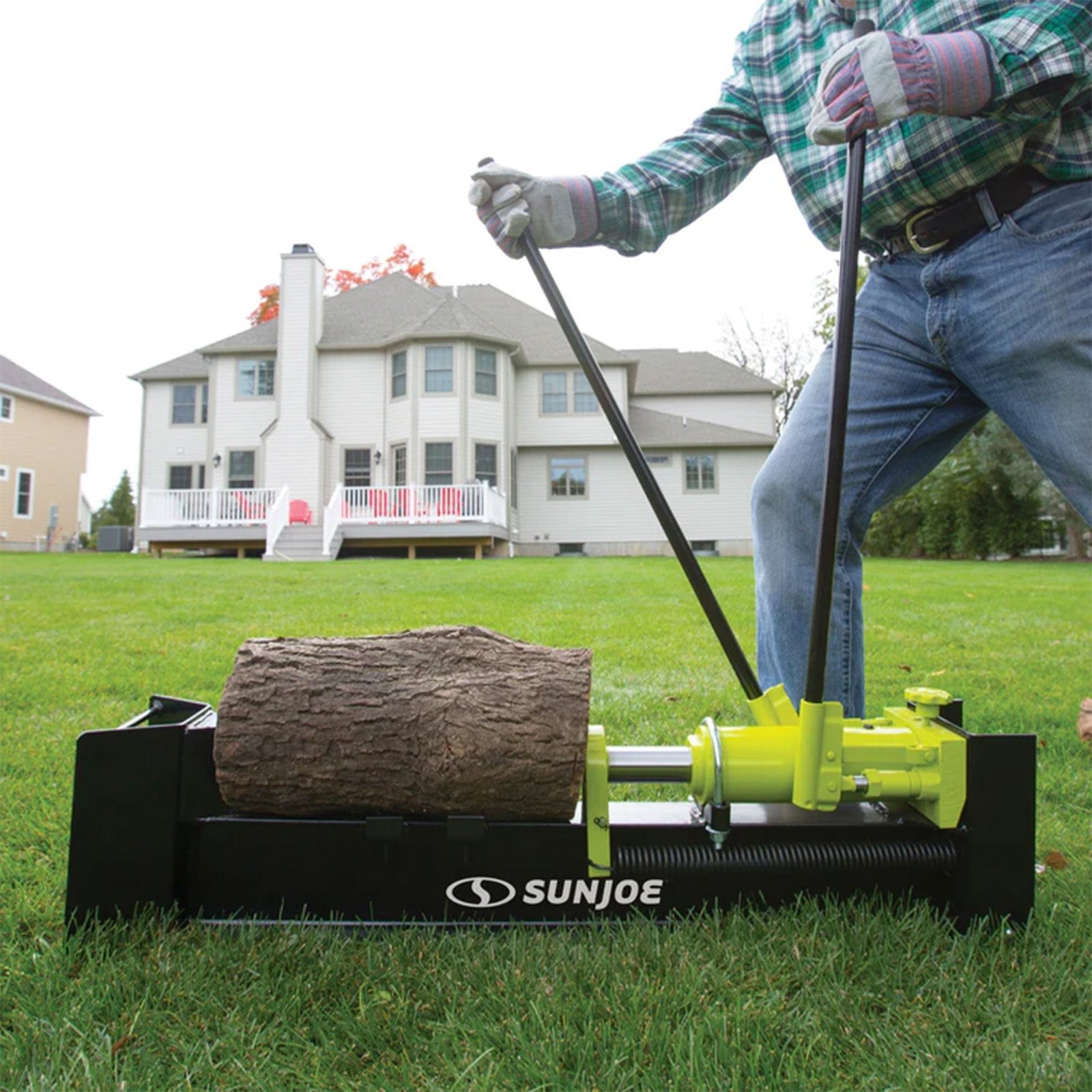 Hydraulic Steel Beam Log Splitter, 10 Ton Capacity Firewood Tool, LJ10M - Image 12