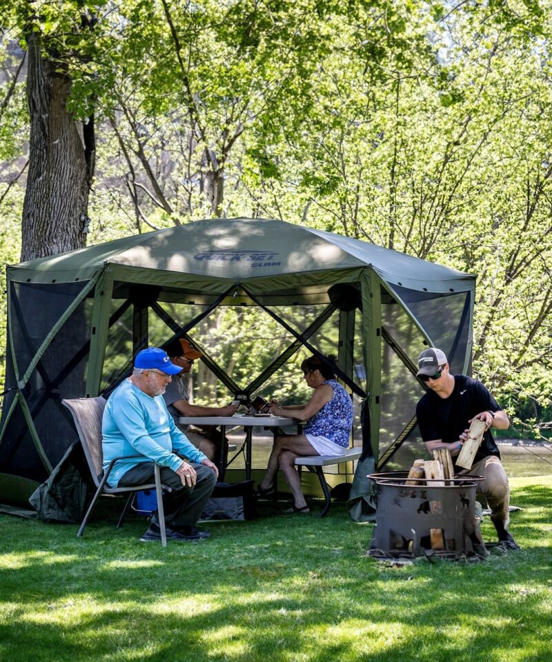 Quick-Set Pavilion 12.5 x 12.5 Foot Portable Outdoor Canopy Shelter, Green - Image 6
