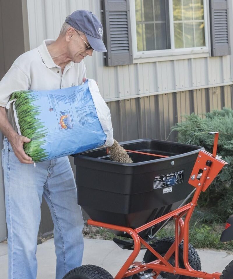 Agri-Fab 45-0543 Tow-Behind 100 lb Lawn & Garden Spiker Seeder Spreader - Image 49