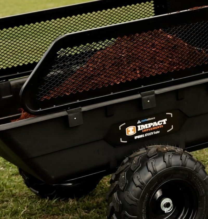 Impact Implements 1500 lb Utility Cargo Trailer with Pivot Dump for ATV, UTV, and Lawn Tractor - Image 16