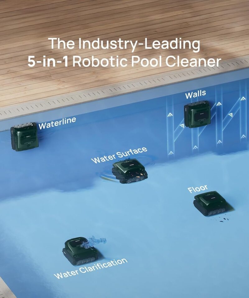 Beatbot AquaSense 2 Pro Robotic Pool Cleaner – 5-in-1 Cordless Skimmer & Clarifier, App-Controlled, Smart Parking, Up to 3,875 Sq. Ft. – Obsidian - Image 11