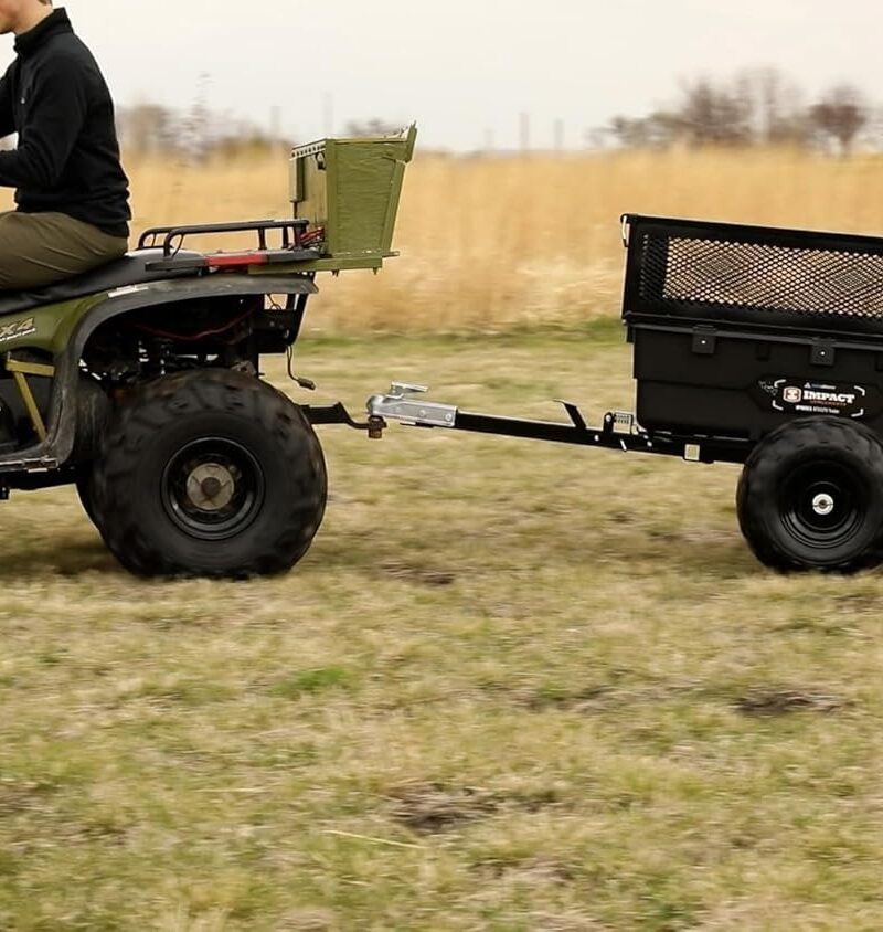 Impact Implements 1500 lb Utility Cargo Trailer with Pivot Dump for ATV, UTV, and Lawn Tractor - Image 13