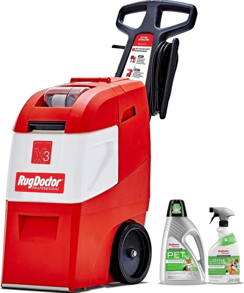 Rug Doctor X3 Commercial Carpet Cleaner Pet Pro Pack with Stain & Odor Removers - Image 20