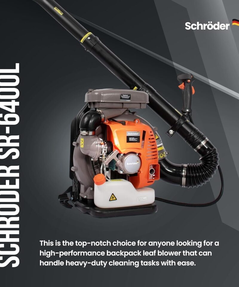 Schröder SR-6400L Backpack Gas Leaf Blower, 3.7 HP Engine - Image 4