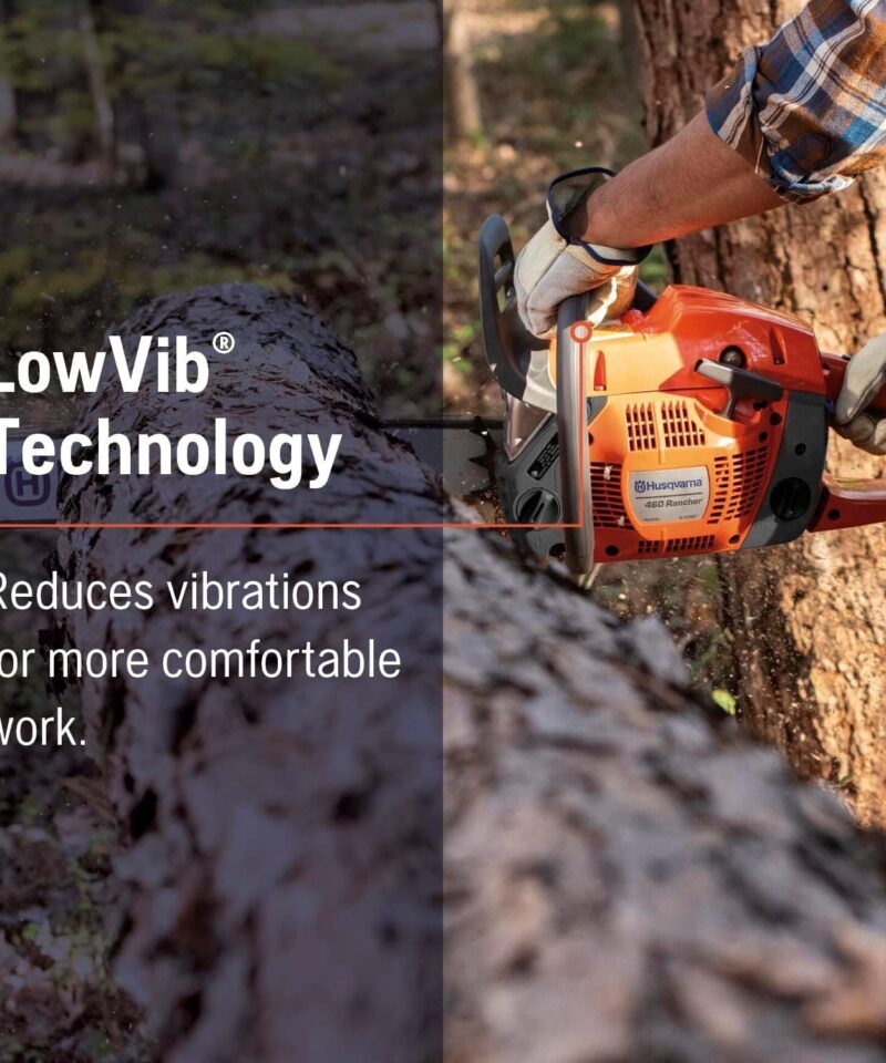 Husqvarna 460 Rancher Gas Chainsaw 24″ 60.3cc 3.6HP, Auto Oil Pump - Image 4
