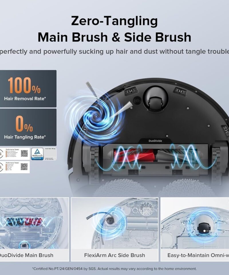 Alternative view of Roborock Qrevo Edge S5A Robot Vacuum & Mop, 18,500Pa, Zero-Tangle
