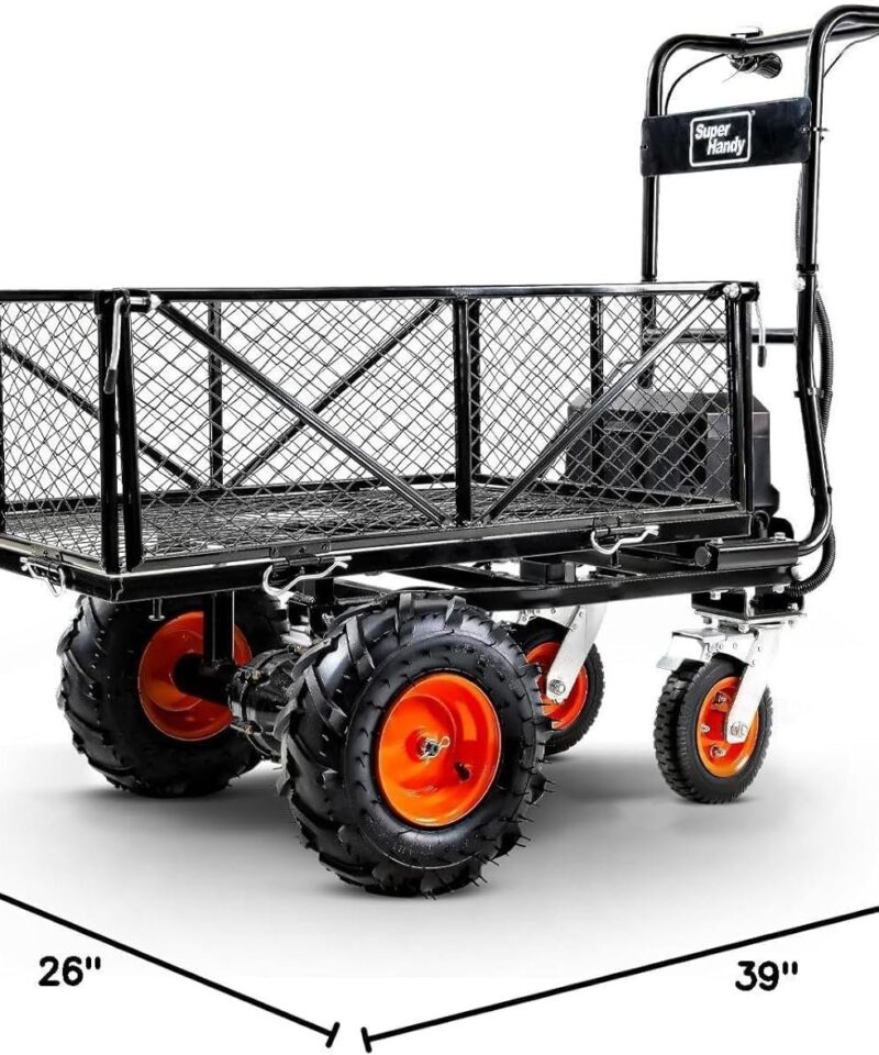 SuperHandy 48V Electric Power Wagon Utility Cart, 660 lb Load, 1000 lb Hauling Capacity - Image 3