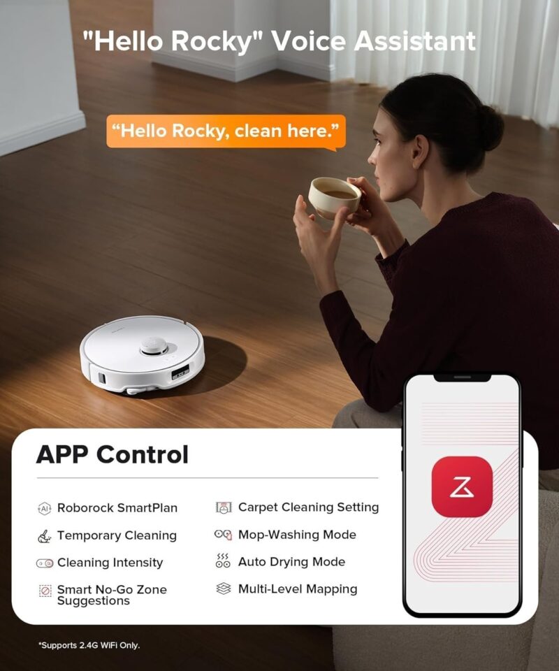 Roborock Qrevo Edge S5A Robot Vacuum & Mop, 18,500Pa, Zero-Tangle - Image 25