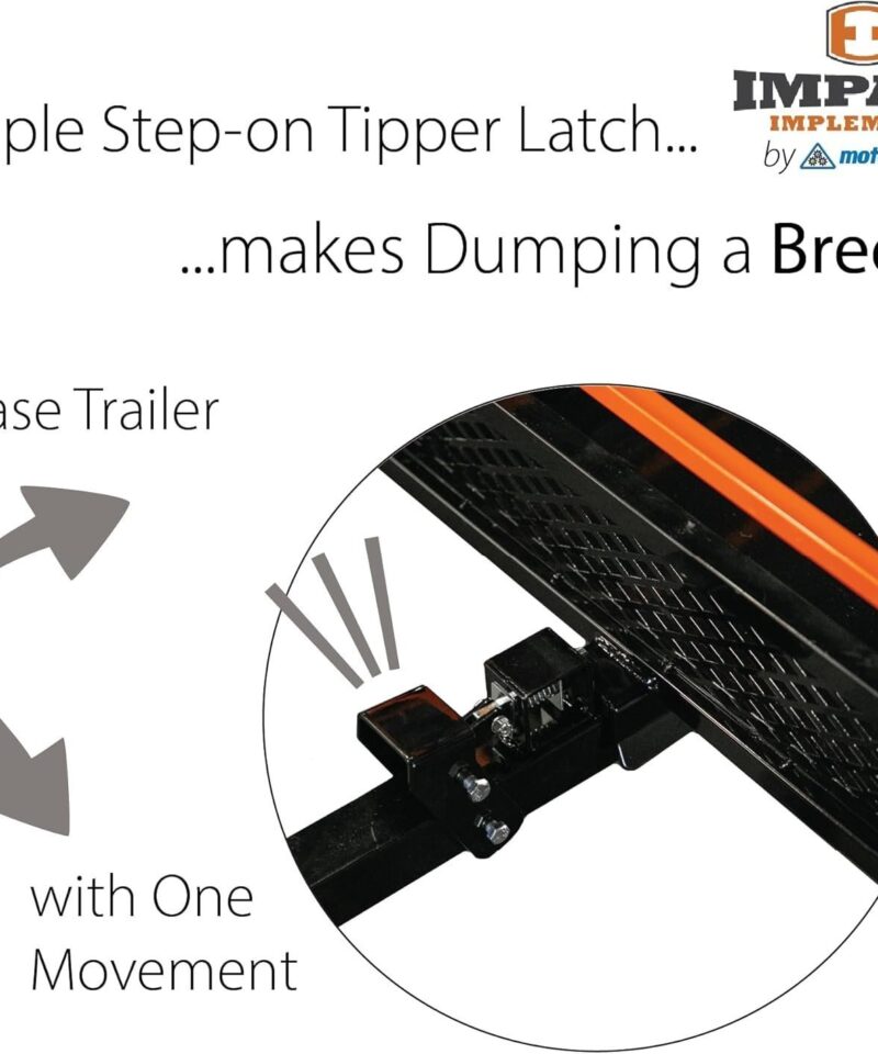 Impact Implements 1500 lb Utility Cargo Trailer with Pivot Dump for ATV, UTV, and Lawn Tractor - Image 4