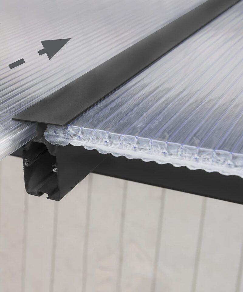 Palram OLYMPIA 3X4.25 GREY CLEAR PATIO COVER - Image 3