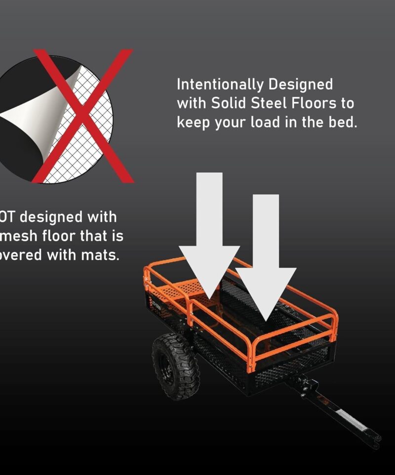 Alternative view of Impact Implements 1500 lb Utility Cargo Trailer with Pivot Dump for ATV, UTV, and Lawn Tractor
