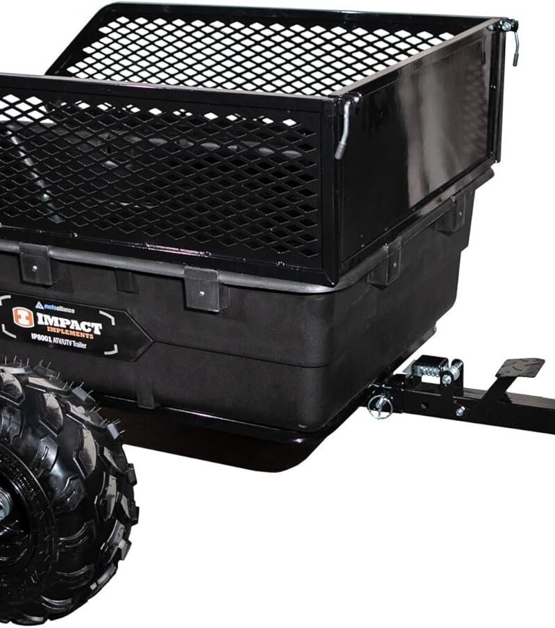 Impact Implements 1500 lb Utility Cargo Trailer with Pivot Dump for ATV, UTV, and Lawn Tractor - Image 9