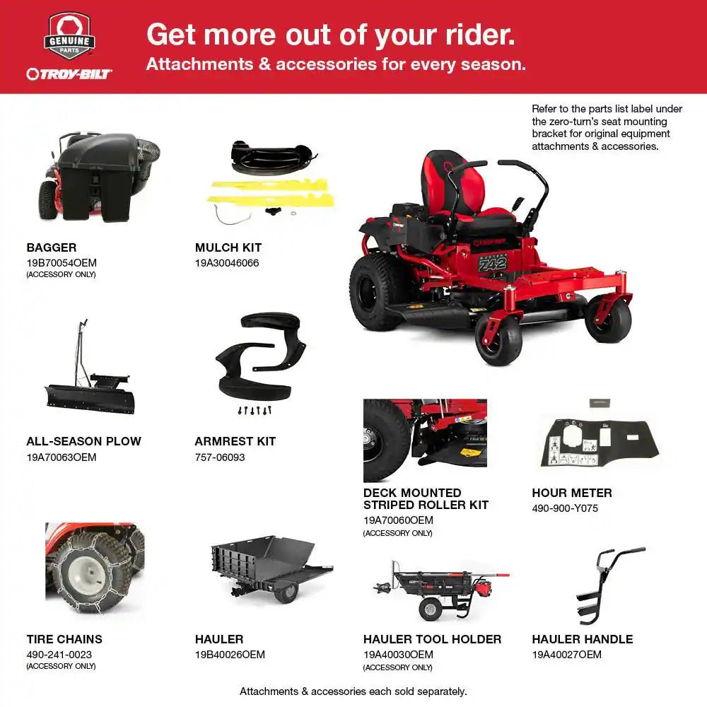 42 In. 22 HP V-Twin Kohler 7000 Series Engine Dual Hydrostatic Drive Gas Zero Turn Riding Lawn Mower - Image 3