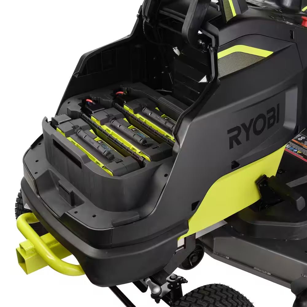 80V HP Brushless 42 In. Battery Electric Cordless Riding Lawn Tractor with (3) 80V 10Ah Batteries and Charger - Image 11