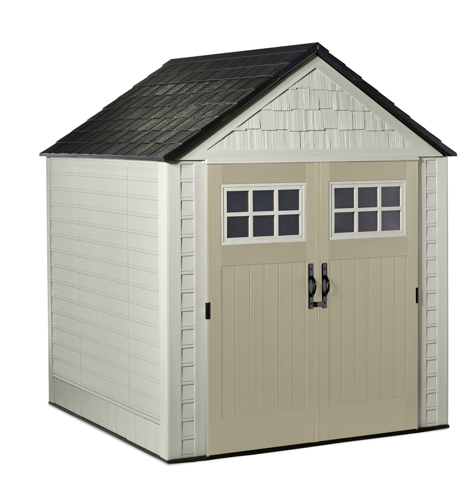 7×7 Ft Durable Weatherproof Resin Outdoor Storage Shed