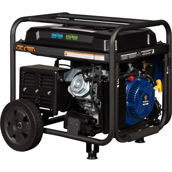 Alternative view of Westinghouse WGen7500DF Dual Fuel Portable Generators.