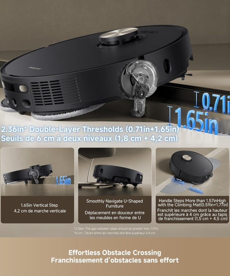 DREAME L50 Ultra Robot Vacuum & Mop, 19,500Pa, Auto-Empty - Image 11