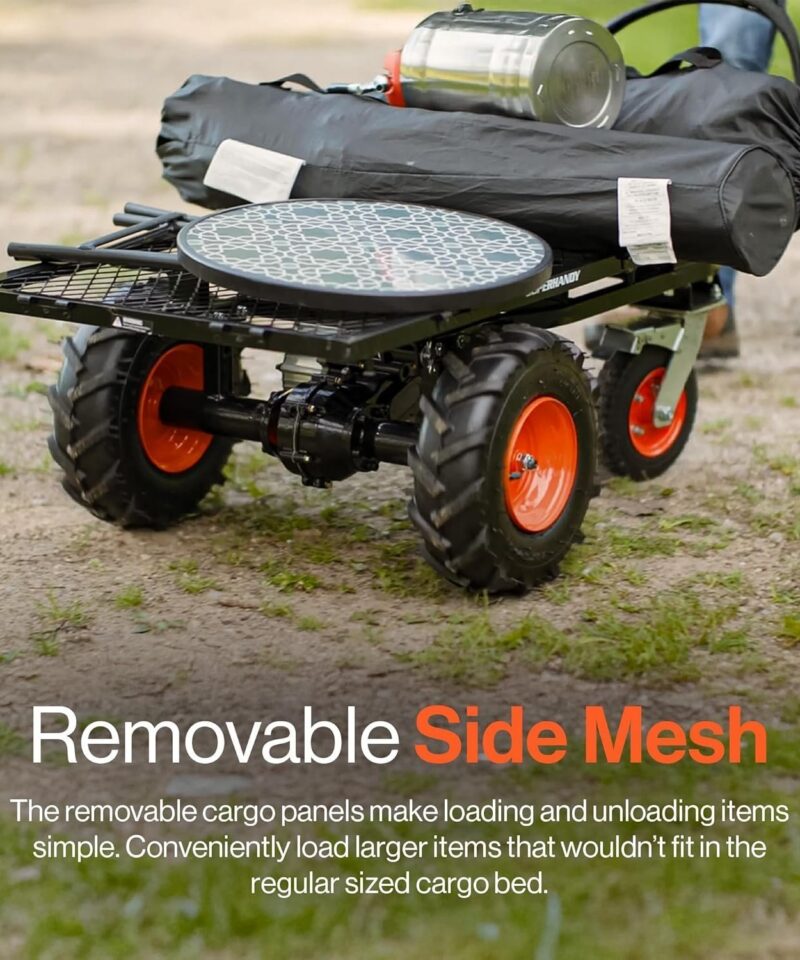 SuperHandy 48V Electric Power Wagon Utility Cart, 660 lb Load, 1000 lb Hauling Capacity - Image 7