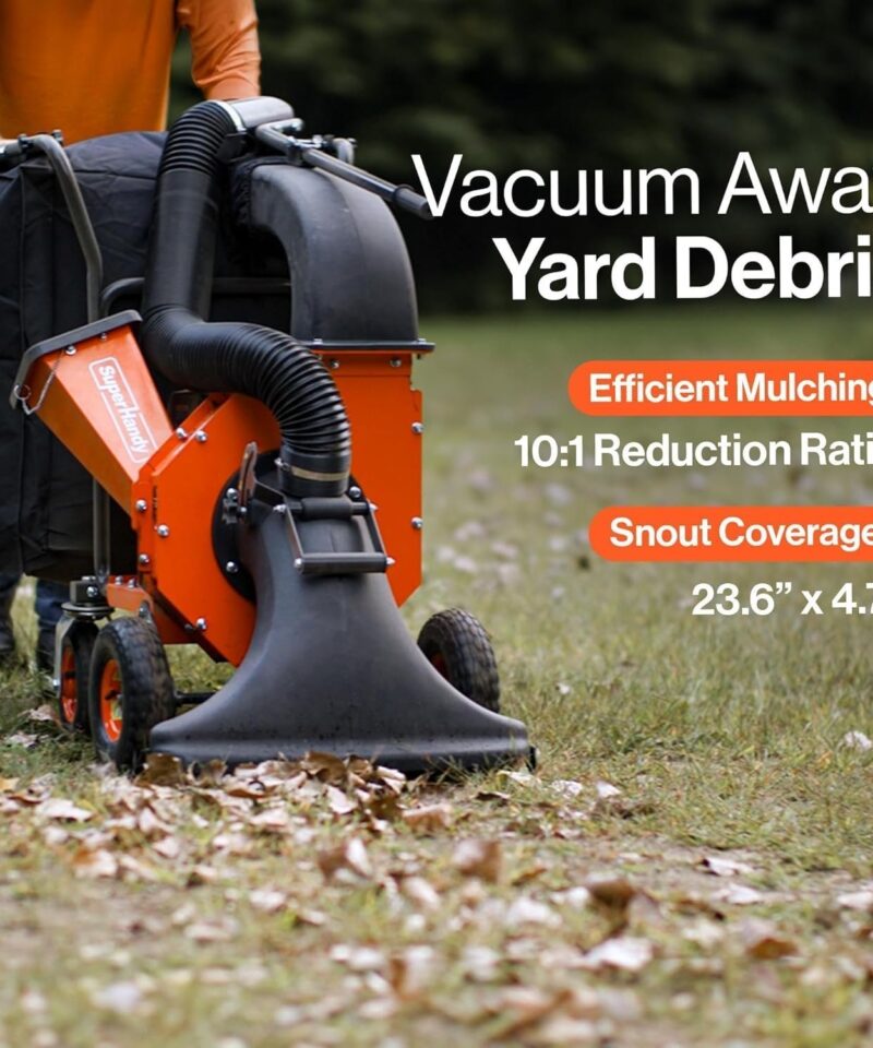 SuperHandy 7HP Gas Leaf Vacuum & Wood Chipper, 10:1 Mulch, 6-Bushel Bag - Image 6
