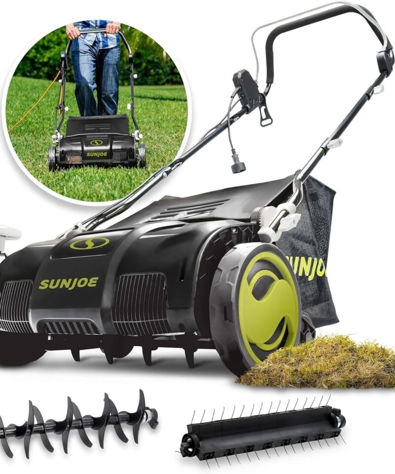 Sun Joe AJ805E 13A Electric Dethatcher & Scarifier, 15 in. - Image 6