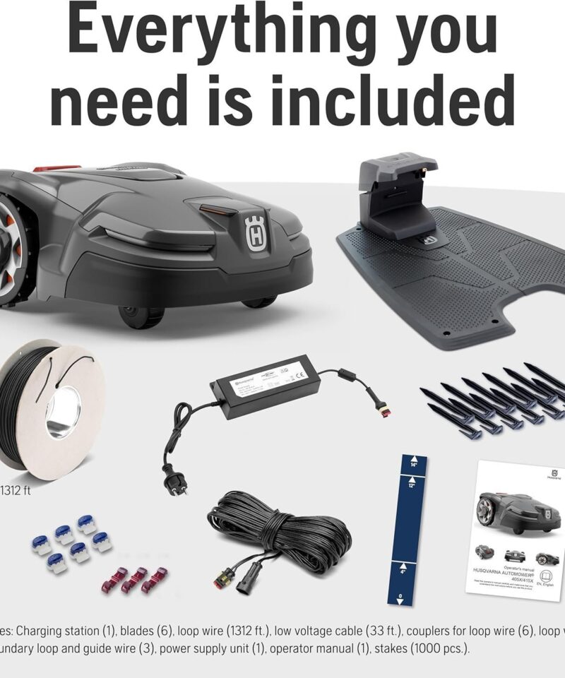 Husqvarna Automower 415X Robotic Lawn Mower with GPS, Self-Installation, 0.4 Acre - Image 6