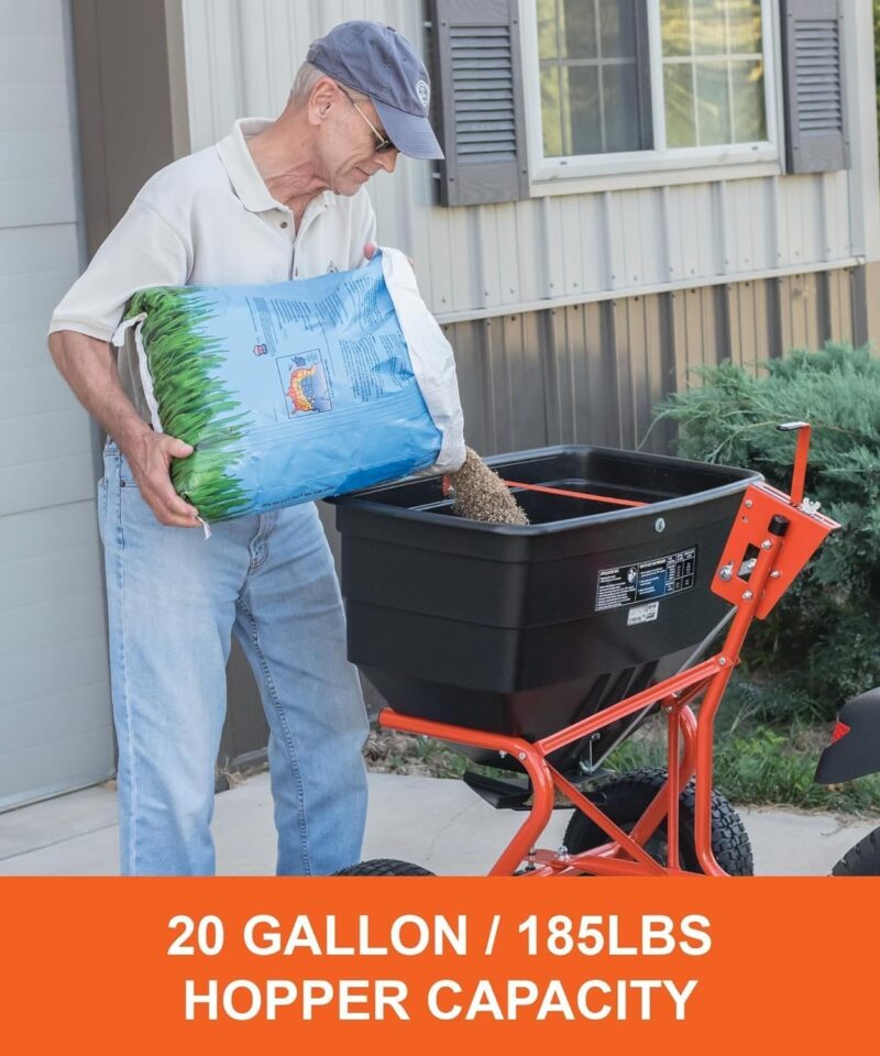 Agri-Fab 45-0543 Tow-Behind 100 lb Lawn & Garden Spiker Seeder Spreader - Image 46