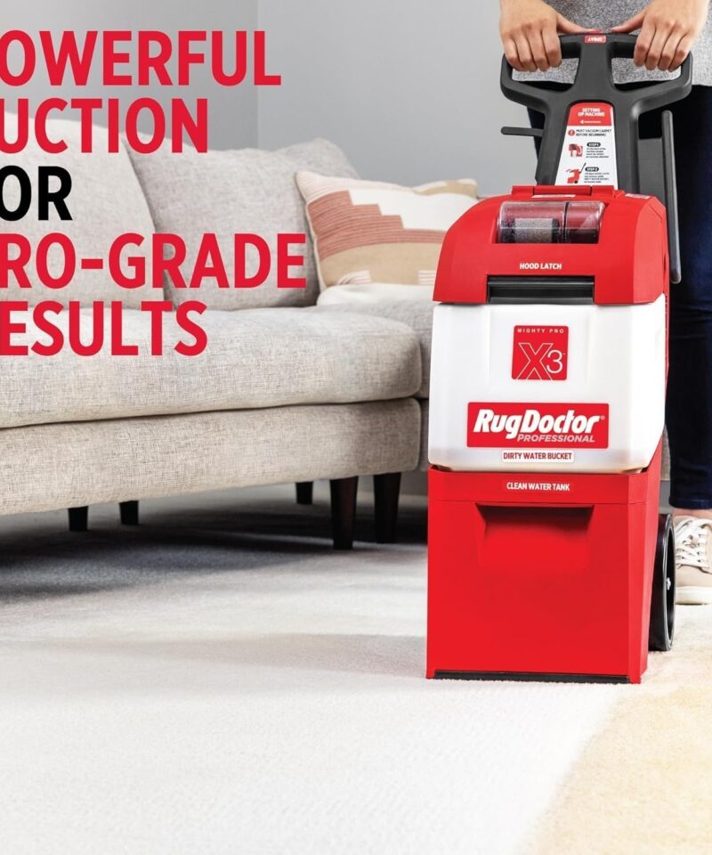 Rug Doctor X3 Commercial Carpet Cleaner Pet Pro Pack with Stain & Odor Removers - Image 3