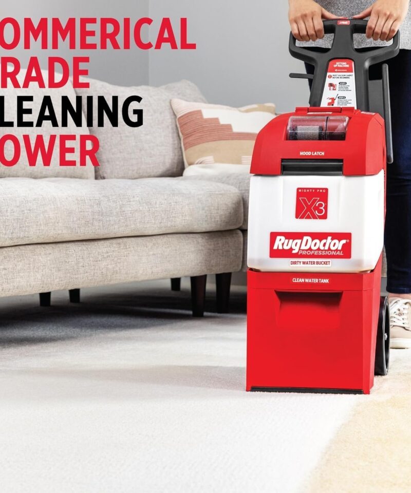Rug Doctor X3 Commercial Carpet Cleaner Pet Pro Pack with Stain & Odor Removers - Image 8