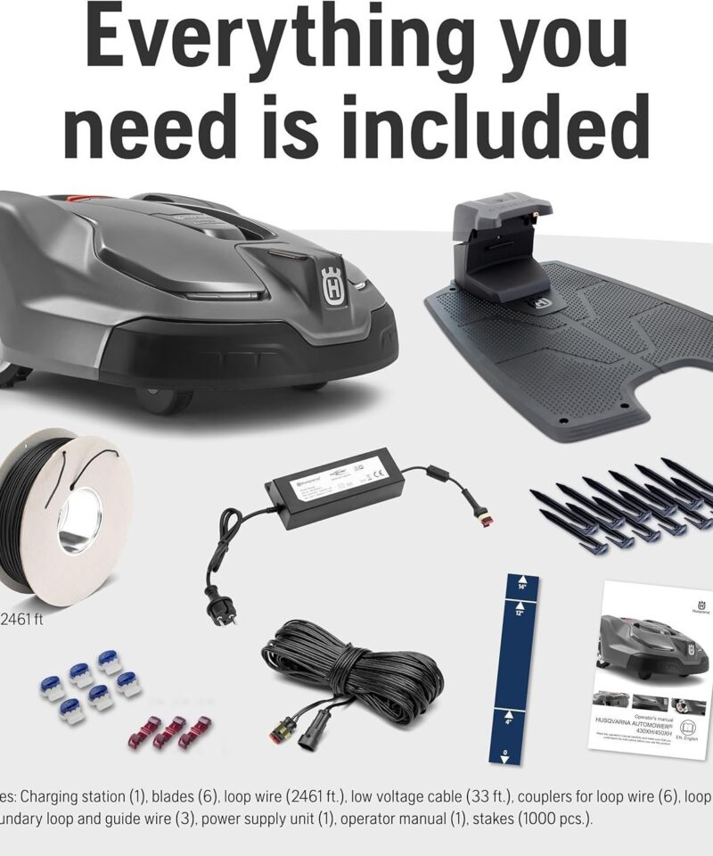 Husqvarna 440iQ Robotic Lawn Mower, 2 Acre, Wire-Free, Charging Station - Image 7