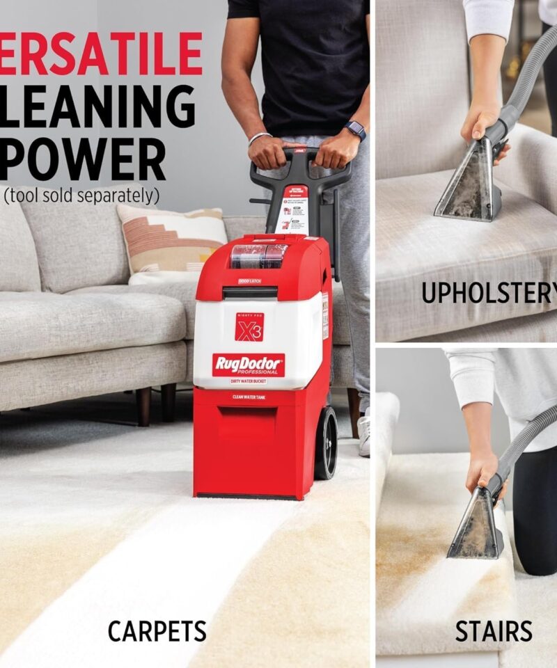 Rug Doctor X3 Commercial Carpet Cleaner Pet Pro Pack with Stain & Odor Removers - Image 25