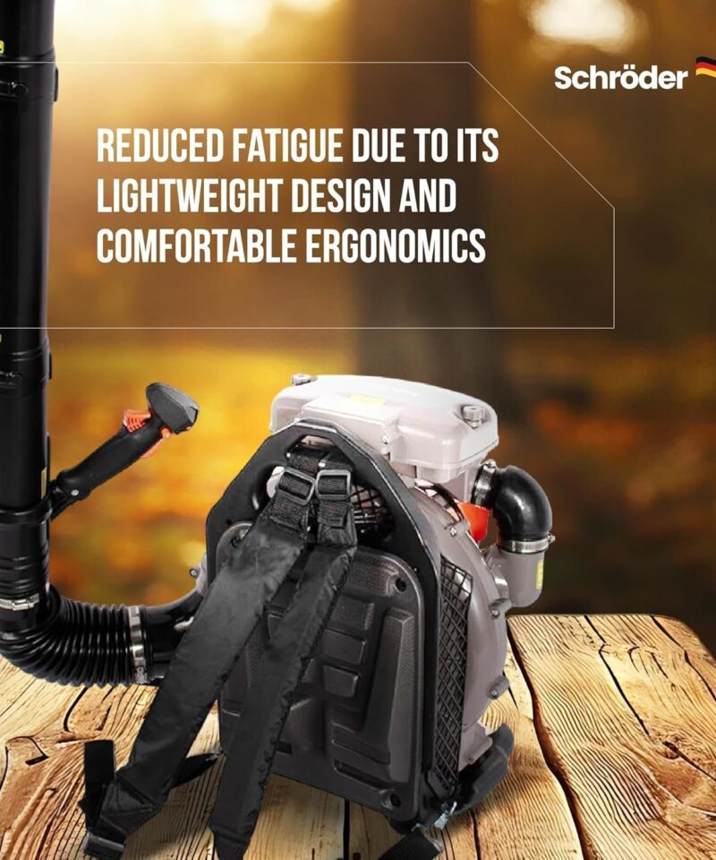 Schröder SR-6400L Backpack Gas Leaf Blower, 3.7 HP Engine - Image 6