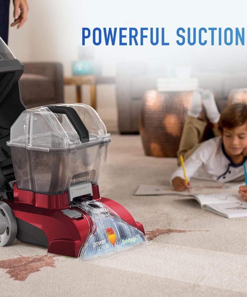Hoover PowerScrub Deluxe Carpet Cleaner for Carpet & Upholstery with Tools - Image 9