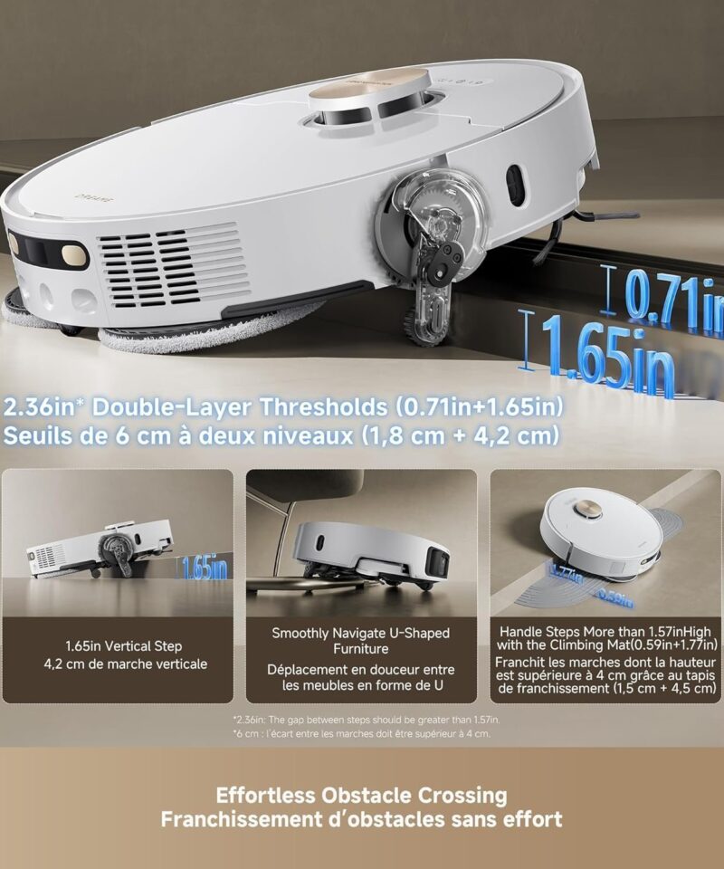 Alternative view of DREAME L50 Ultra Robot Vacuum & Mop, 19,500Pa, Auto-Empty