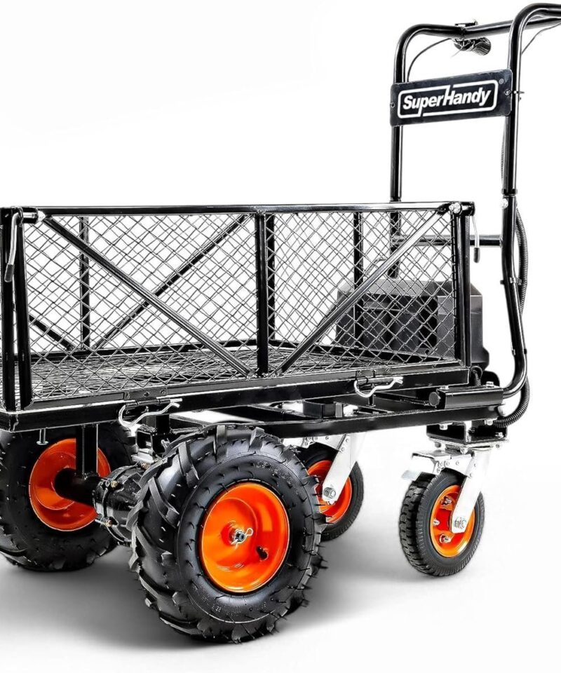 SuperHandy 48V Electric Power Wagon Utility Cart, 660 lb Load, 1000 lb Hauling Capacity