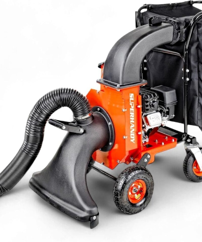 SuperHandy 7HP Gas Leaf Vacuum & Wood Chipper, 10:1 Mulch, 6-Bushel Bag