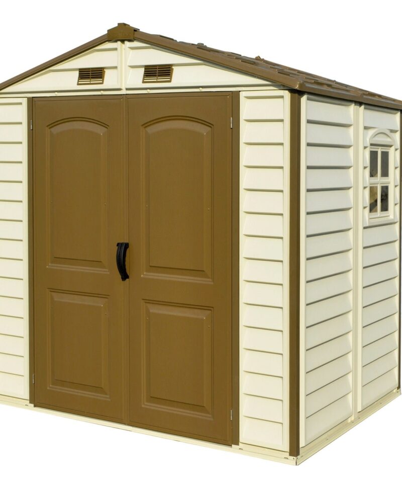 8ft x 6ft Storeall Vinyl Shed with Foundation Kit and window - Image 6