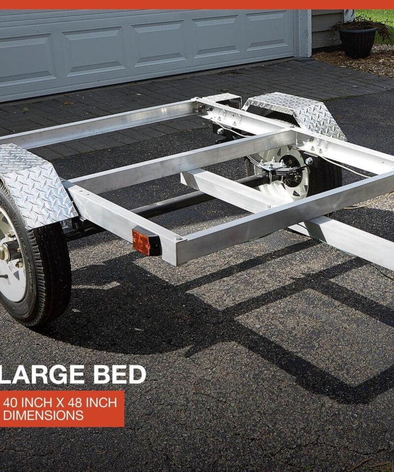Alternative view of Ultra-Tow 40in. x 48in. Aluminum Utility Trailer Kit – 1060-Lb. Load Capacity