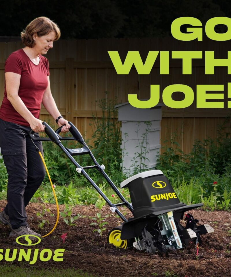 Electric Garden Tiller Cultivator, Steel Tines, 13.5 Amp, 16″, TJ604E - Image 5