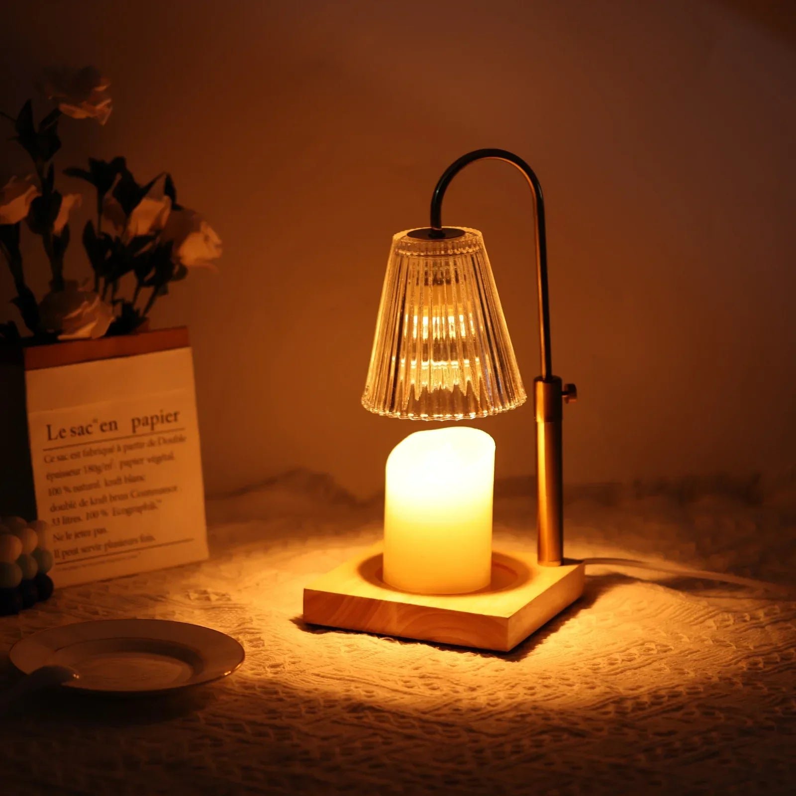 Candle Warmer Lamp Retro Melting Wax Lamp LED Lamp Dimming Aromatherapy Table Lamp for Bedroom Bedhead Home Decor - Image 2