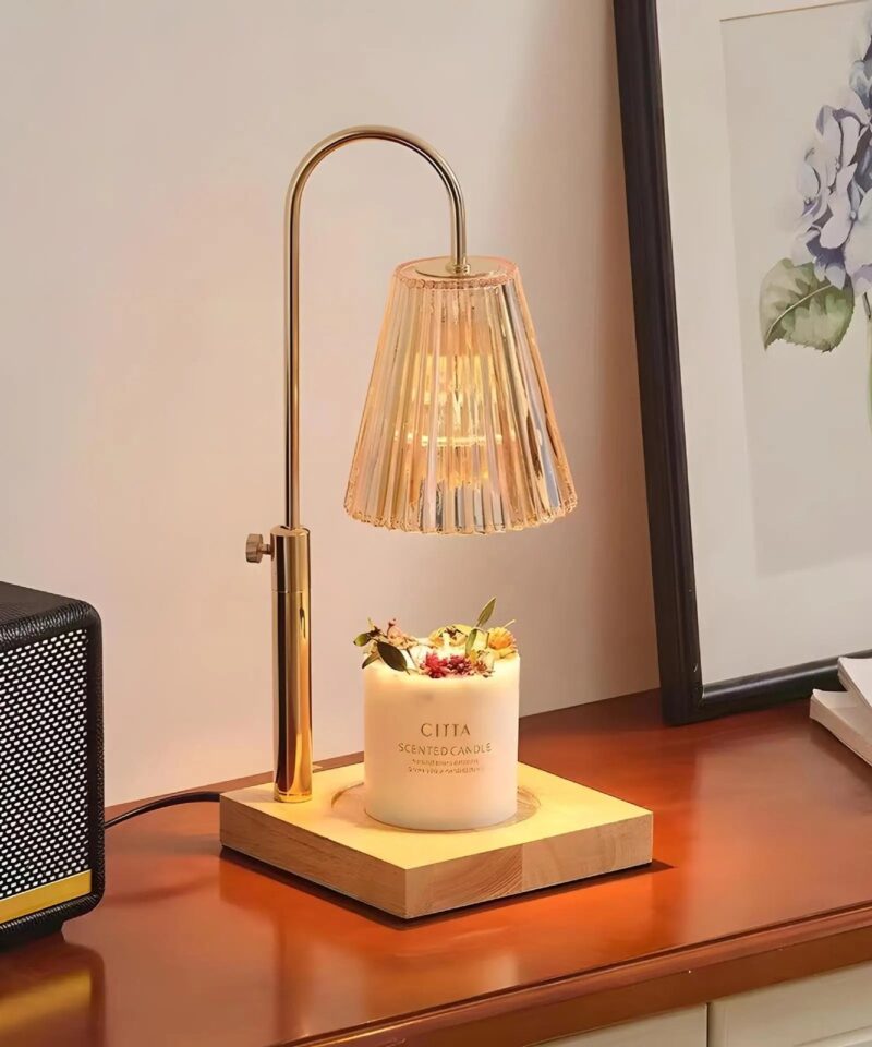 Candle Warmer Lamp Retro Melting Wax Lamp LED Lamp Dimming Aromatherapy Table Lamp for Bedroom Bedhead Home Decor