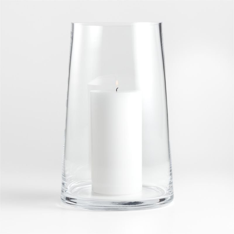 Alder Glass Hurricane Candle Holder 14″