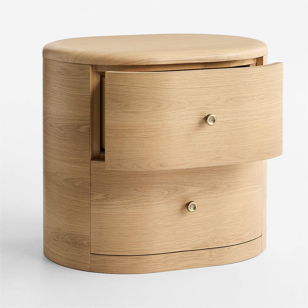 Anneli 24″ Natural Oak Wood Charging Nightstand - Image 6